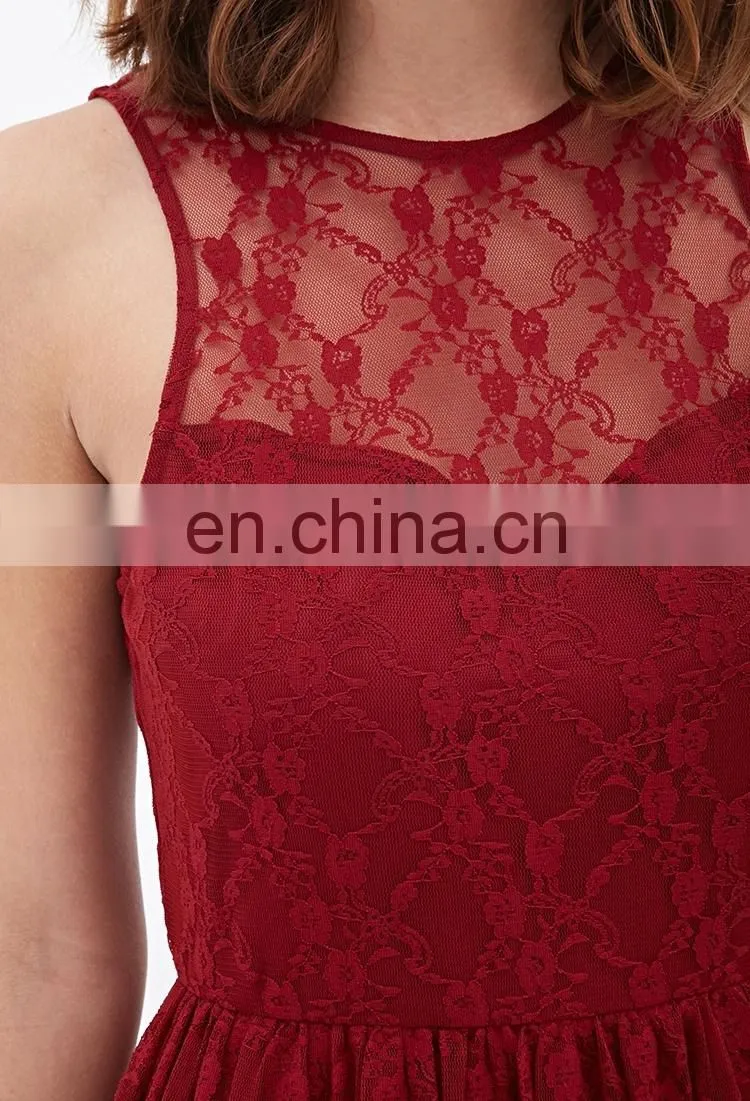 lace beautiful sleeveless elegant dress