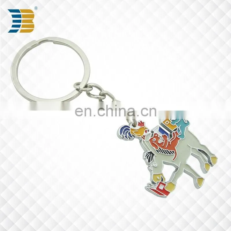 3D animal custom made metal keychain manufacturer in China