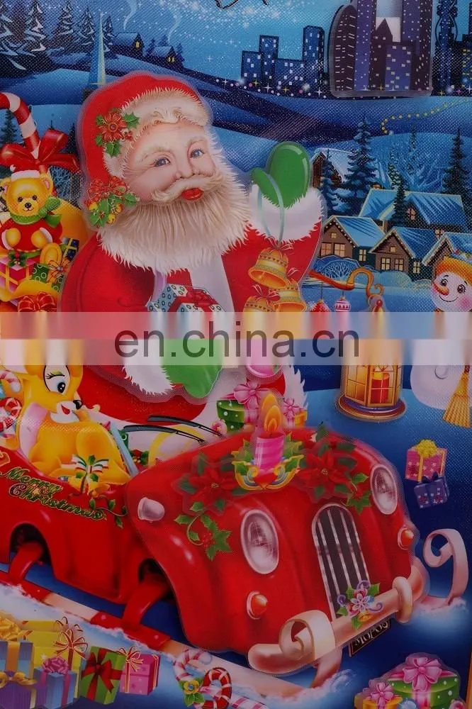 Promotional customized christmas hanging picture for gift