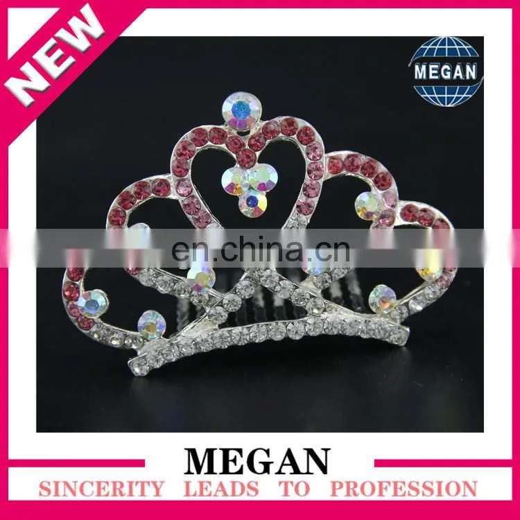 2017 New Popular peacock crystal Rhinestone hair combs for wedding bridal hair accessory