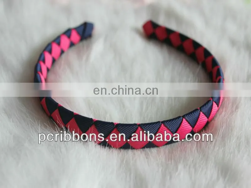 Woven ribbon headbands