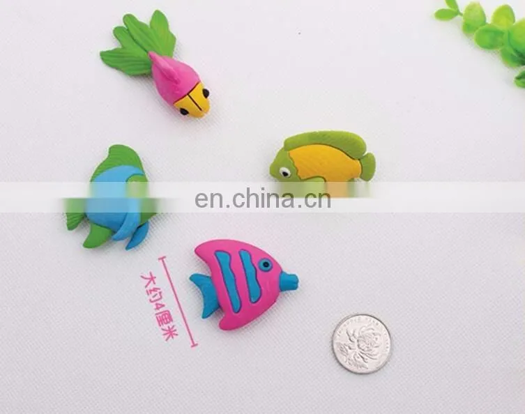 Fish Shaped Pencil Eraser Sea Animals