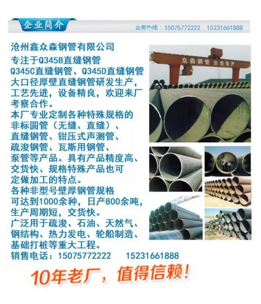 Hebei Cangzhou Xinzhongsen Steel Pipe Co., Ltd. company overview - view 1