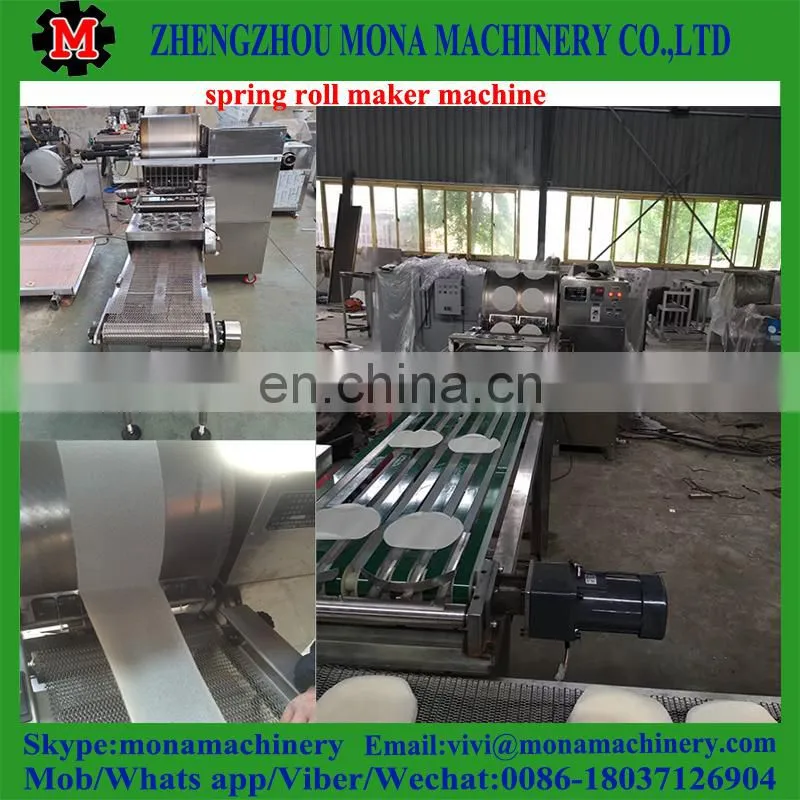 automatic dumpling skin machine / spring roll wrapper making machine with high quality