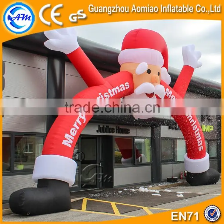 Christmas decoration arch with santa inflatable christmas arch