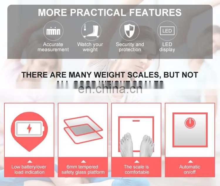 Personal Household 180Kg 396Lb Body Weigh Digital Bathroom Electronic Weighing Scale