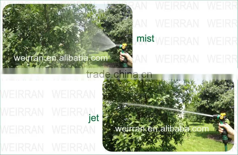 (74241) flexible garden rotary thumb control plastic air atomizing spray nozzle
