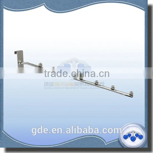Metal chrome wire display hook for gridwall