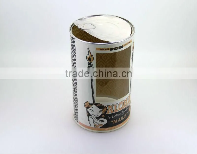 Fashion Paper Tube with PVC show window for gifts packaging