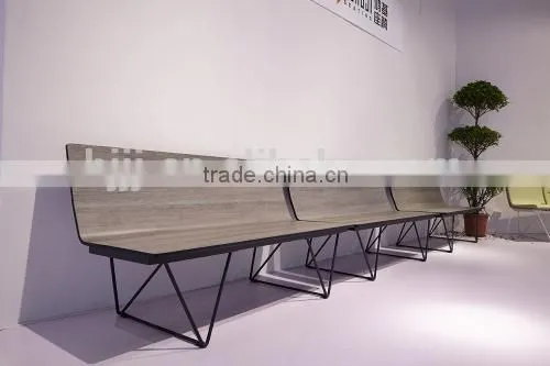 Good price Europe patented indoor public waiting chair seating benches for airport salon bus station hospitable H63D-M