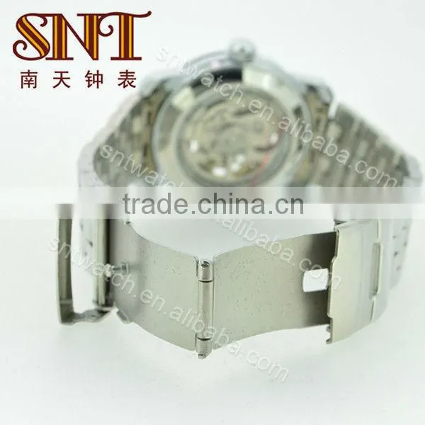 SNT-ME024 stainless steel back water resistant mechanical watch 30m