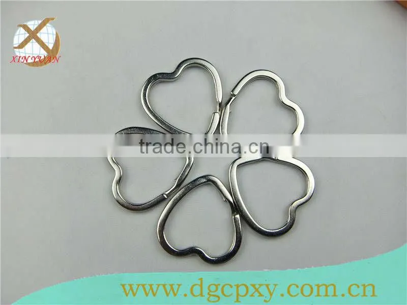 beautiful heart shape split key rings bulk