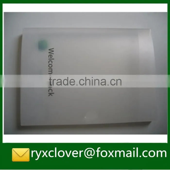 PP office stationery clear plastic document box