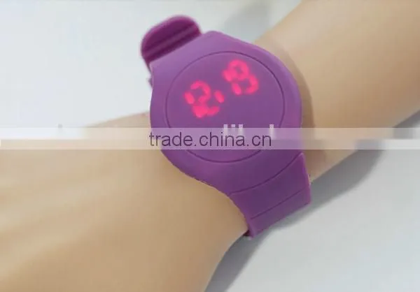 hot sale customize led touch screen silicon digital watch