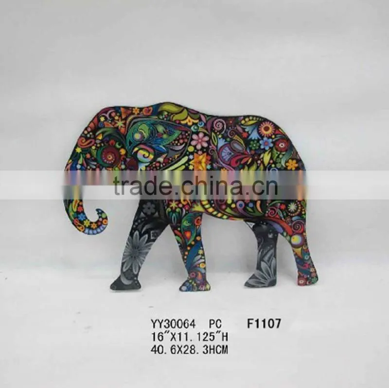 vintage elephant design metal wall decor