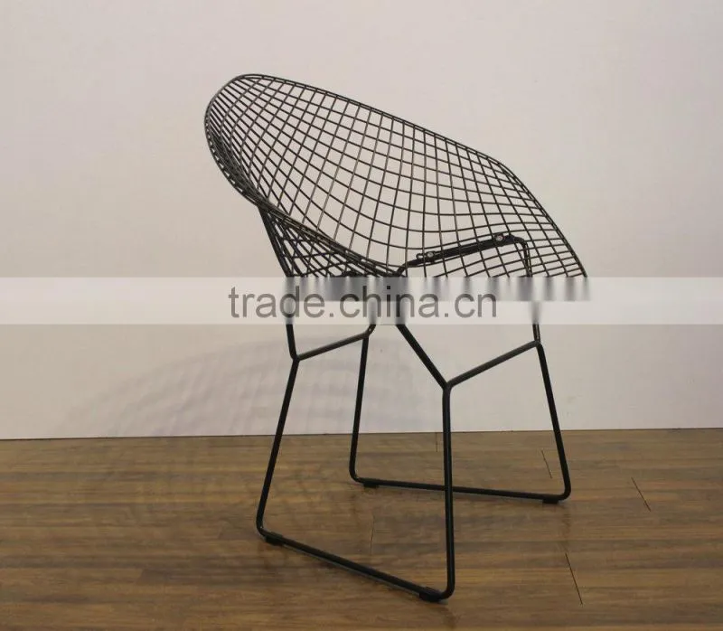 Chromed plated frame living room furniture bertoia chair