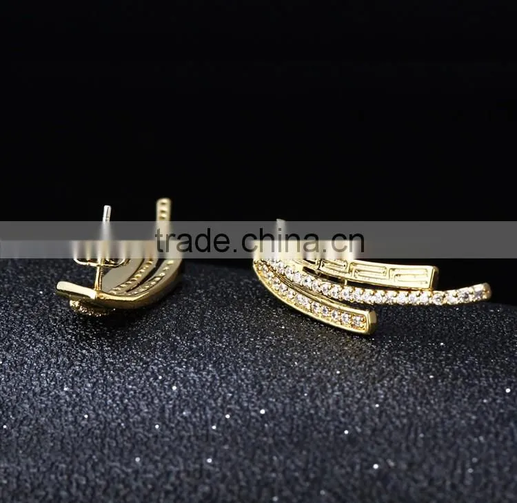 New Wholesale African Style Tassel Wedding Cubic Zirconia Costume Jewelry Set