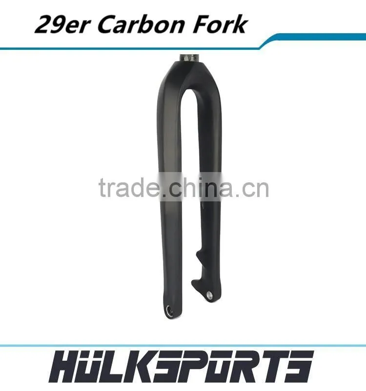 High Quality mtb bicycle front fork matt carbon mountain bike fork 3k/ud 29er carbon fork
