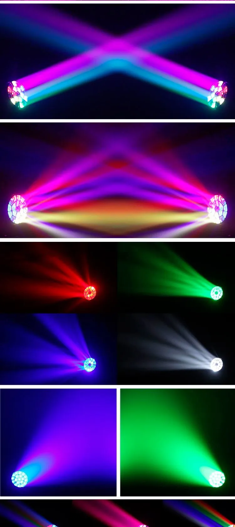 FY-1915 19x15W 4in1 Osram Light Stage Moving Head Light Wash Zoom Beam Light Bee Eye with DMX Control for Stage Night Club Bar Party Dj Ktv