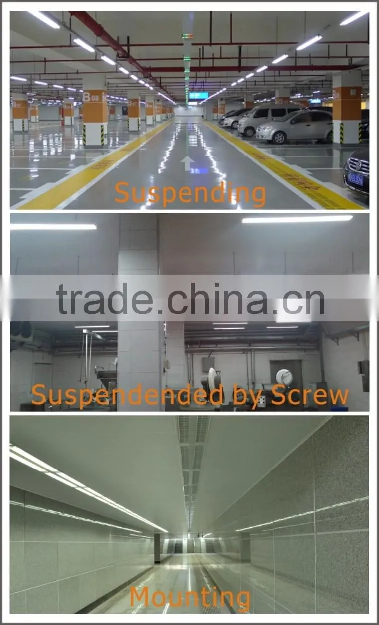 motion sensor emergency light IP65 tri-proof ceiling light