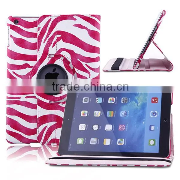 Factory Wholesale Zebra Stripe flip cover case for tablet