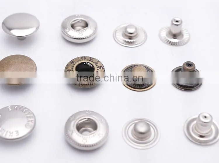 New Product Clothing Metal Button Prong Ring Snap Fastener