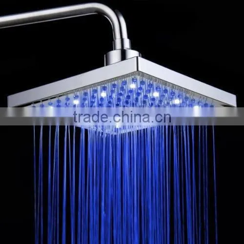 LED Overhead Rain Shower, LED light Shower Head, Rain Shower Head Ceiling