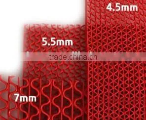 anti-slip s-shape pvc floor mat, PVC S-type floor hollow mats