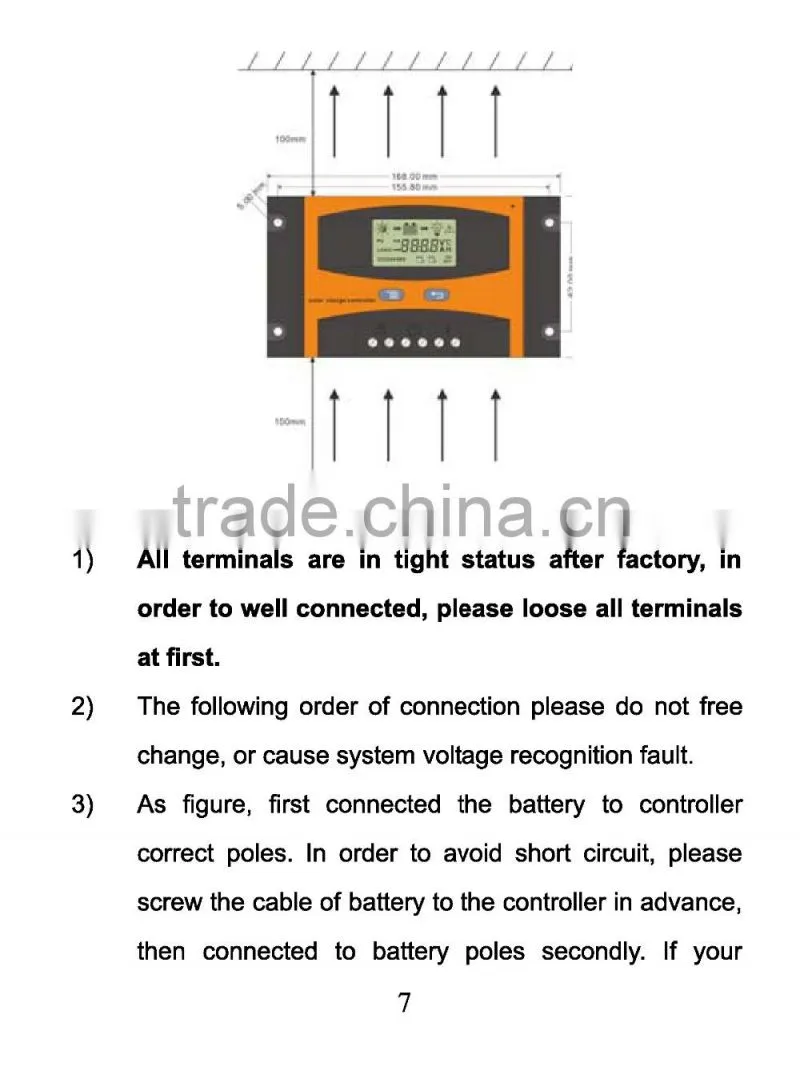 New 12V/24V60A PWM solar charger controller, solar light controller with LCD display