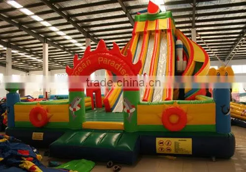 giant inflatable land slide for adult, winter slide for sale, commercial grade inflatable pvc slide