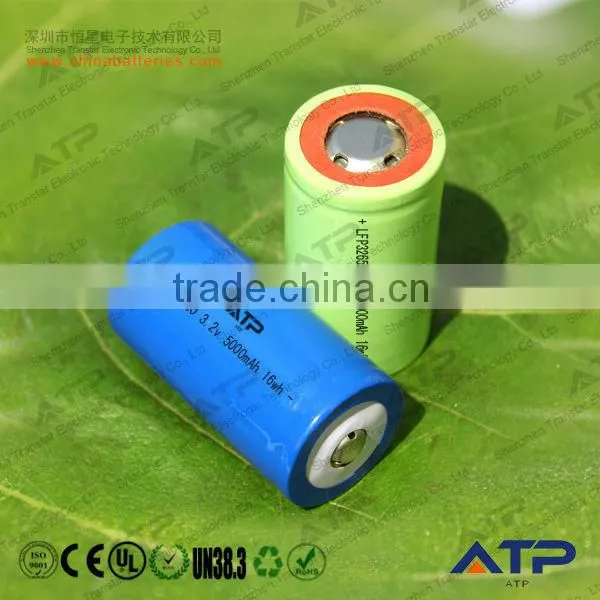 IFR32650 3.2v 5000mah lifepo4 battery cell / rechargeable battery 32650 5ah