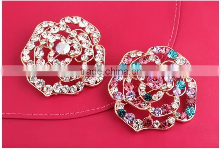 Corsage wholesale noble scarf buckle crystal brooch