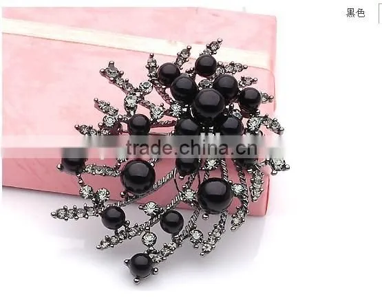 Best selling full rhinestone Pearl brooch, alloy brooch wholesale