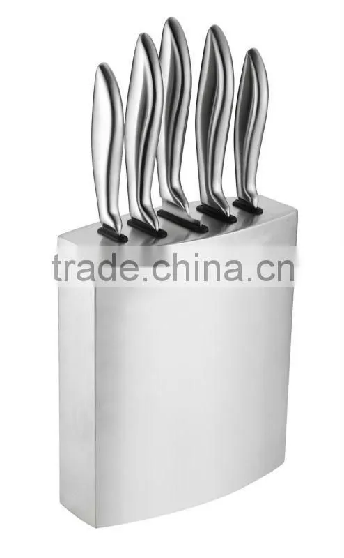 430 S/S HANDLE STAINLESS STEEL 6PCS KITCHEN KNIFE SET