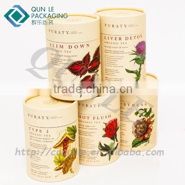 Custom Cardboard Instant Coffee Sachets Tube Packaging
