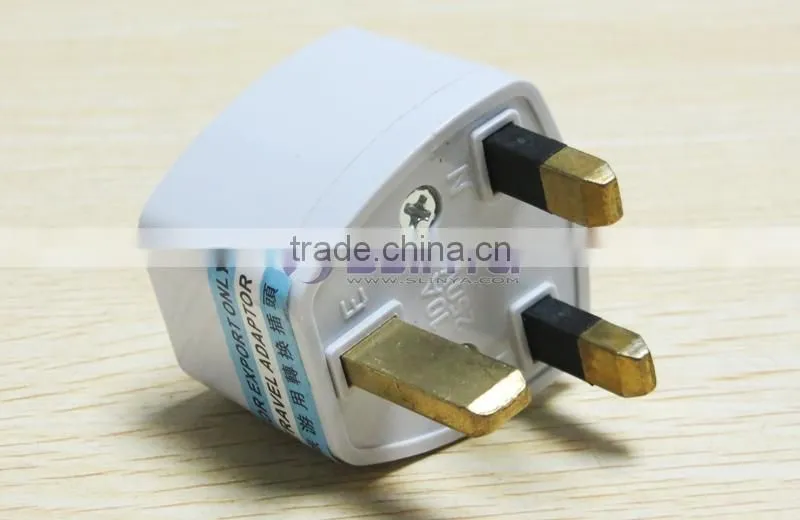Wholesales Cheap Price AU US EU to UK Adapter Converter 3 Pin AC Power Plug Adaptor Connector