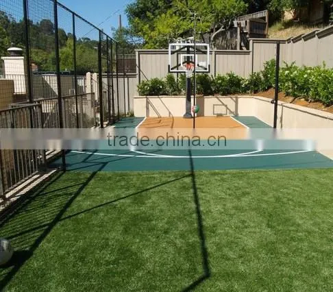 High density green synthetic turf artificial grass for tennis ,basketball flooring