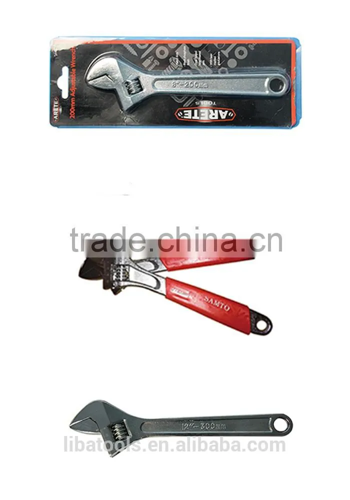 Metric China Manufacturer High Qualtiy CrV Adjustable Wrench Monkey Spanner For trucks