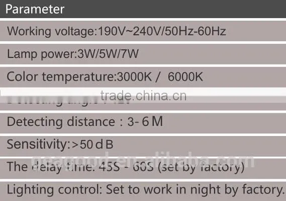 E27 LED Sound Sensor Bulb