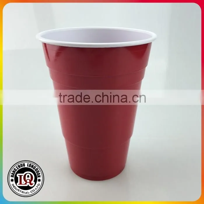 14oz Plastic Red Beer Pong Cup