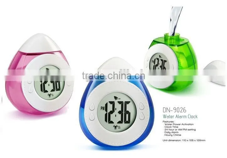 Promotional Latest Technology Smart Water Power Clocks Alarm Magical Clock Digital Display Clocks