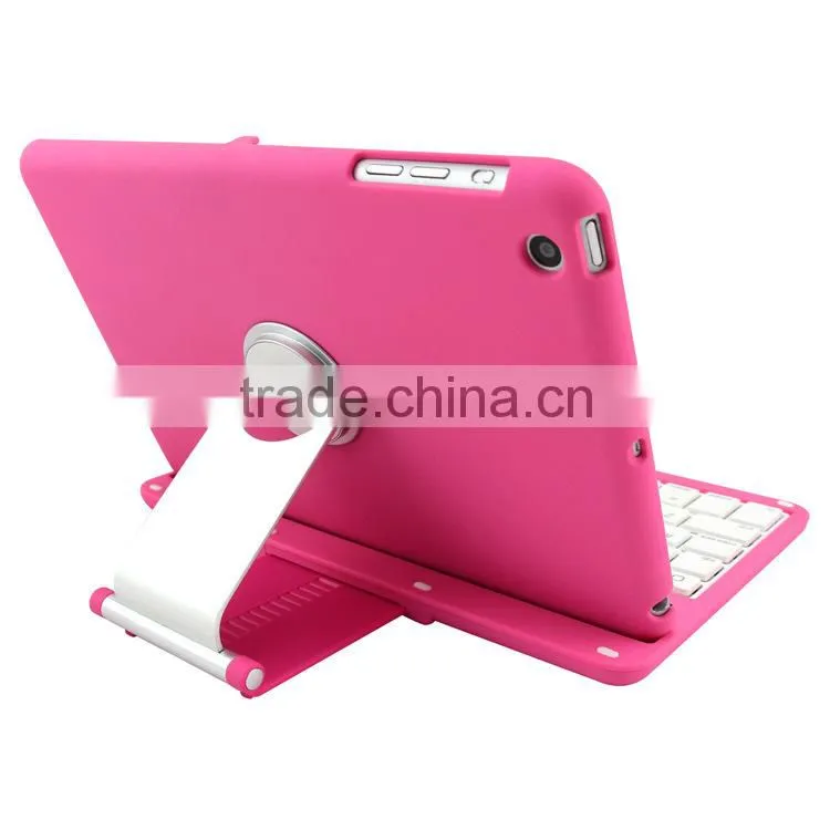 360 rotation bluetooth keyboard case for ipad mini,for ipad mini bluetooth keyboard case