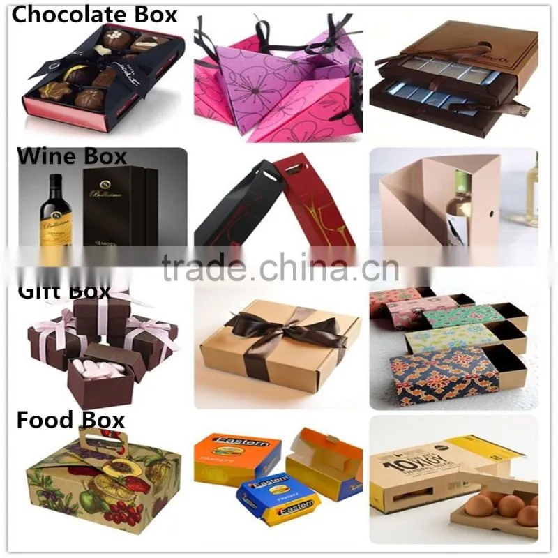 Cardboard paper gift boxes with PVC window