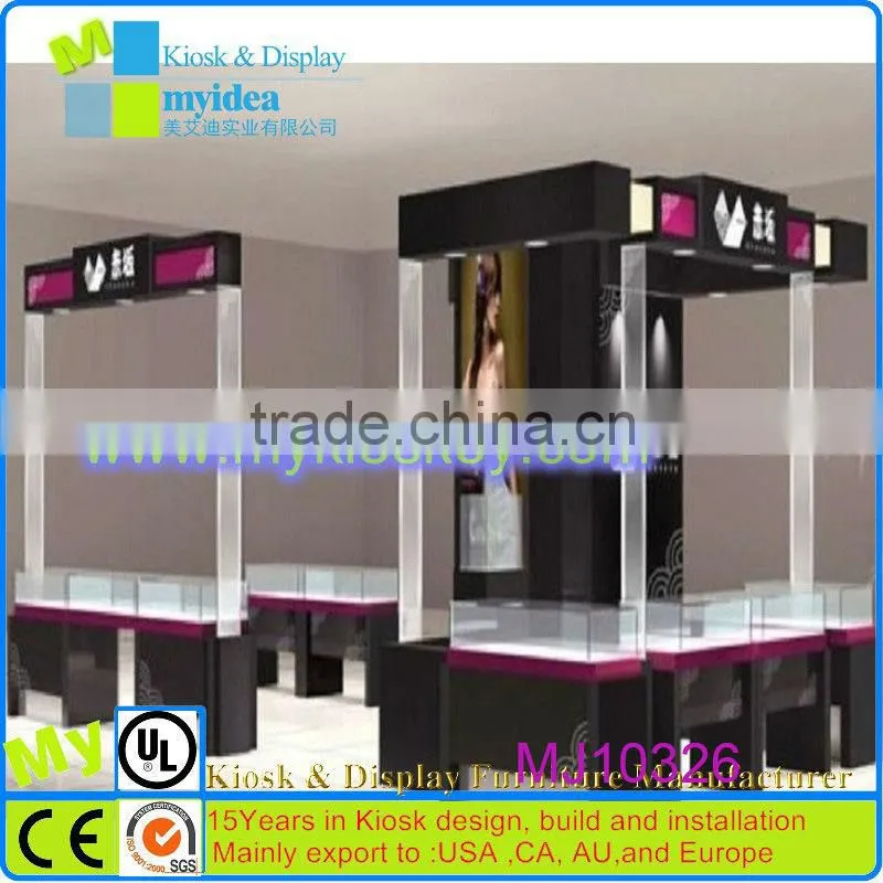 Myidea Factory wholesale Acrylic Black Watch Display Rack for Watch Store Kiosk
