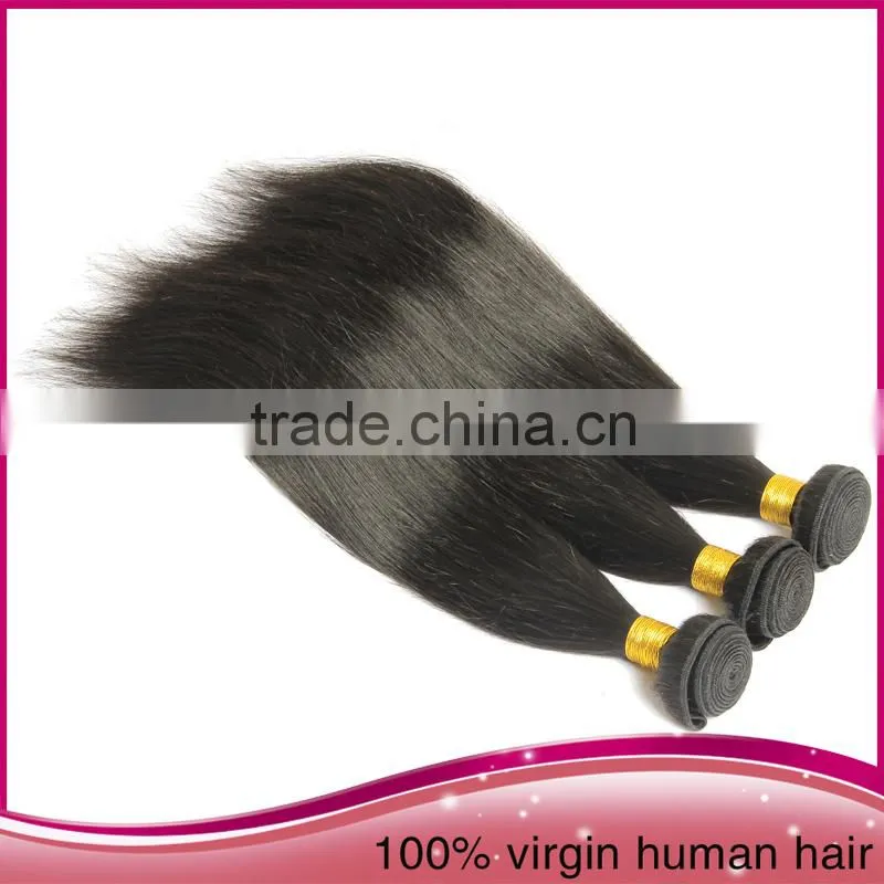 Alibaba 2015 Wholesale Virgin Brazilian Remy Hair Stright Hair Weave