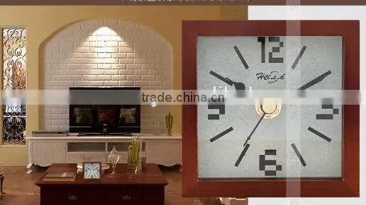 square wooden talking alarm clock wholesaler,battery operated time clocks,desktop clock