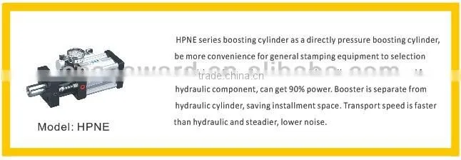 Hydro-pneumatic Booster System;Double action Hydro-Pneumatic Cylinder; boosting Cylinder HPNE Series Direct pressing design