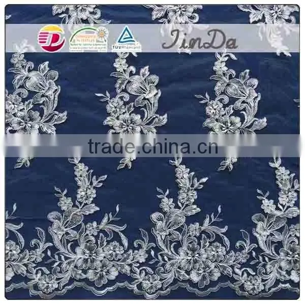 Good quality embroidery lace fabric