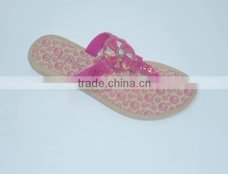 New Design Beautiful girls Candy Color PCU Slippers