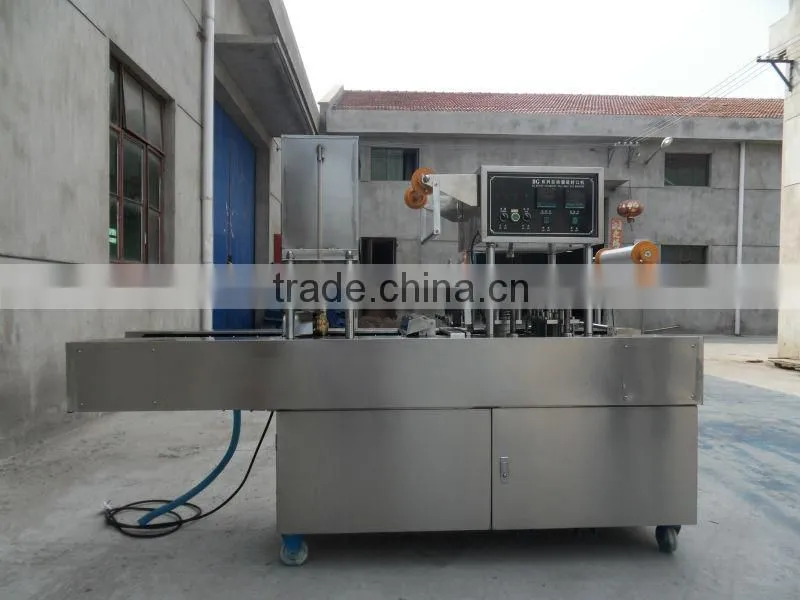 plastic cup filling and sealing machine